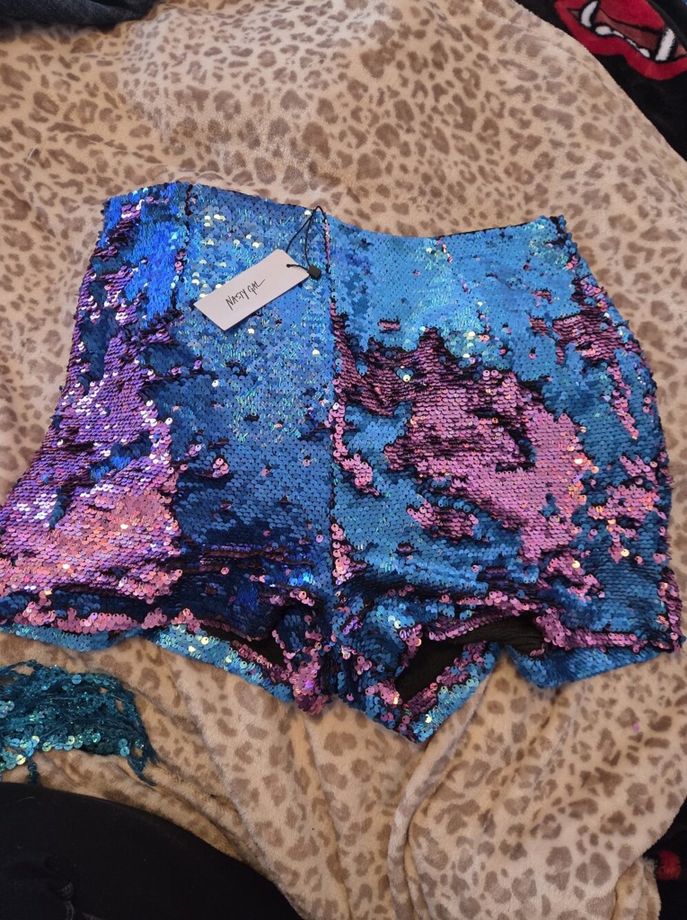 Nasty Gal Sequin Hot Shorts Mini Shorts